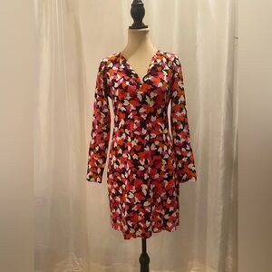 Diane Von Furstenberg Multicolor Long Sleeve Dress